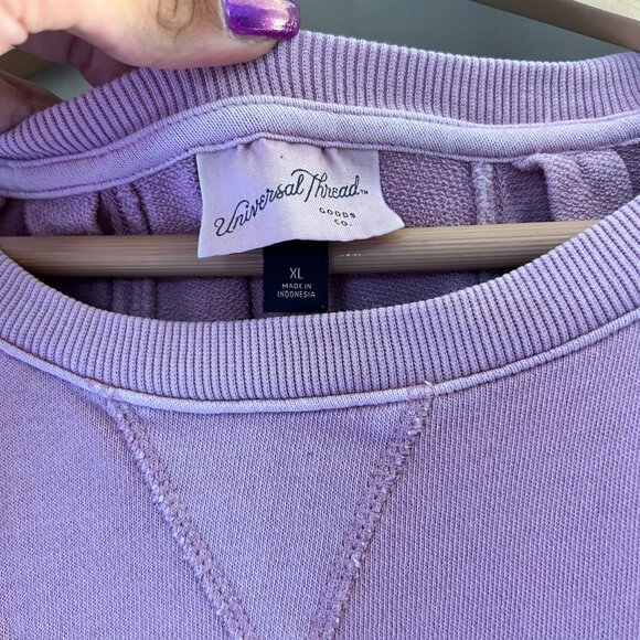 Universal Threads Puff Sleeve Sweatshirt Dress - Picture 2 of 3